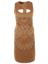 Load image into Gallery viewer, Cut-out Embellished Dress