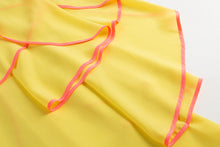Load image into Gallery viewer, chiffon skirt neon pink details