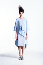 Load image into Gallery viewer, light blue curve jacket worn by model