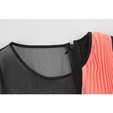 Load image into Gallery viewer, Printed Pleats Silk Dress
