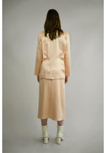 Load image into Gallery viewer, CREPE BACK SATIN PENCIL SKIRT
