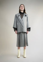 Load image into Gallery viewer, WOOL BLEND DOUBLE SLITS SKIRT
