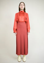 Load image into Gallery viewer, SILK SATIN LANTERN SLEEVE TOP
