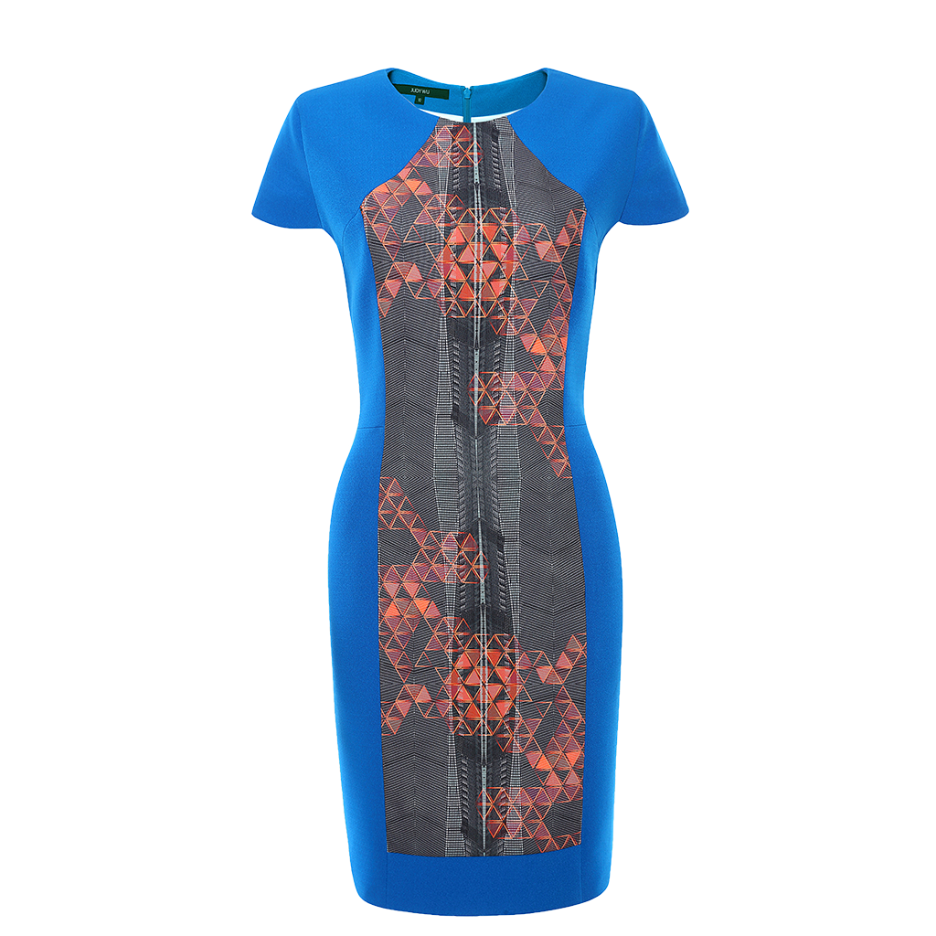 Printed Frame Dress