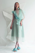 Load image into Gallery viewer, Origami Bird Silk Organza Dress
