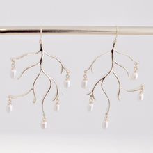 Load image into Gallery viewer, Freshwater Pearl Tree Branch Earrings Gold

