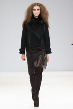 Load image into Gallery viewer, Cashmere Wool Biker Jacket
