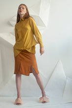 Load image into Gallery viewer, Geometric Hem Silk Shirt
