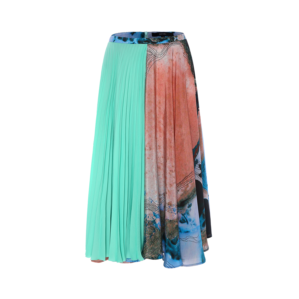 Silk Pleats Skirt