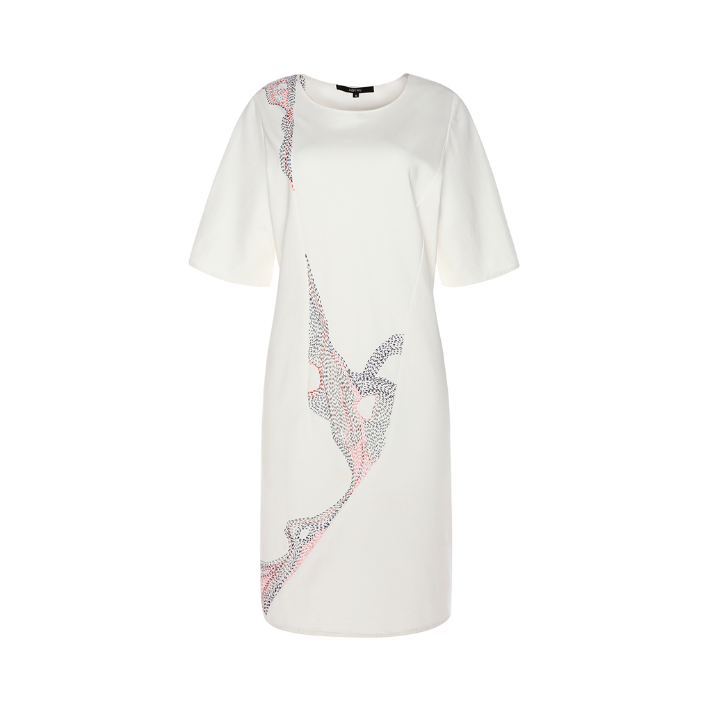 Tee Dress with Stitches