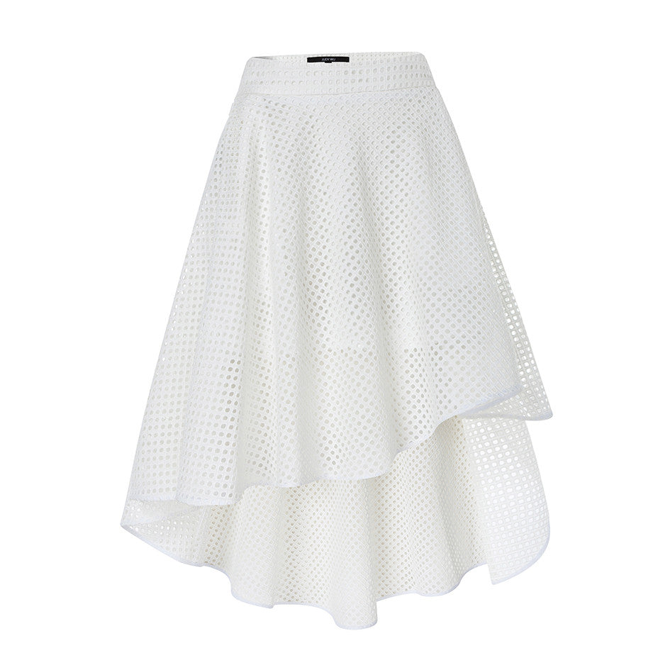 high-low skirt front view 