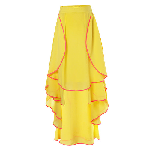 chiffon skirt front view 