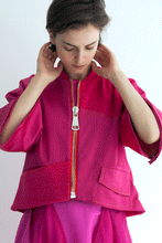 Load image into Gallery viewer, Over-sized Satin Bomber Jacket
